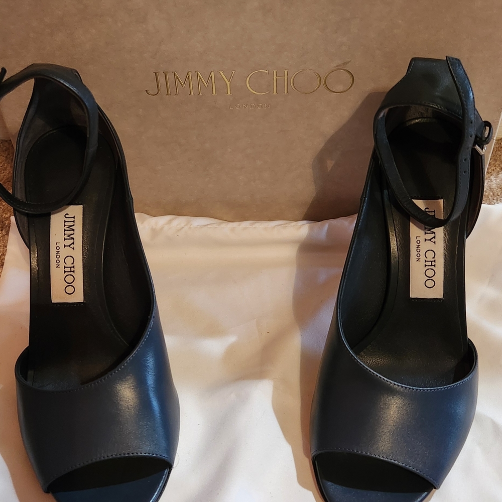 Jimmy Choo Women's Black Leather Sandals